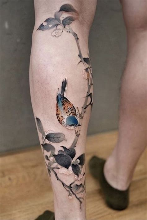 simple calf tattoos|More.